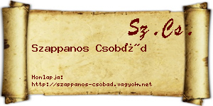 Szappanos Csobád névjegykártya